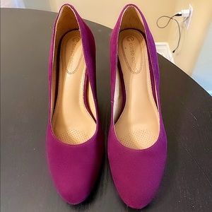 Corso Como suede pump 8.5 magenta,